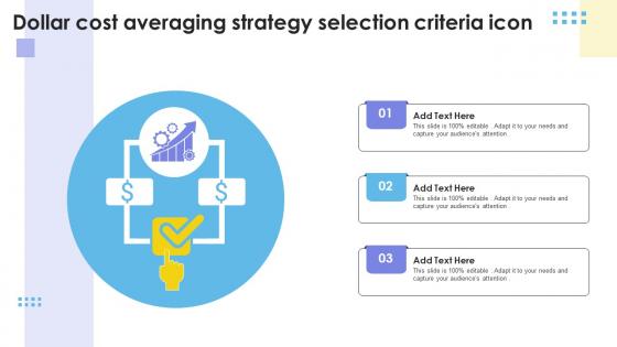 Dollar Cost Averaging Strategy Selection Criteria Icon