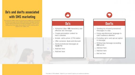 Dos And Donts Associated With SMS Marketing Introduction To Direct Marketing Strategies MKT SS V