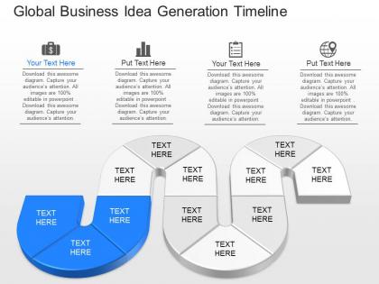 Download global business idea generation timeline powerpoint template