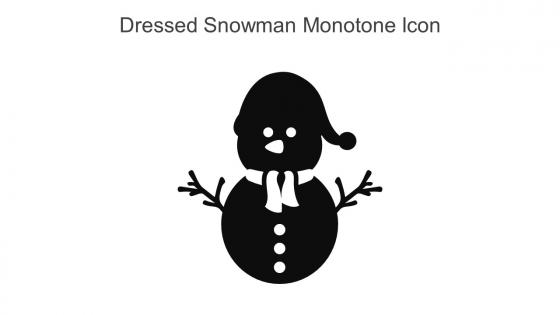 Dressed Snowman Monotone Icon In Powerpoint Pptx Png And Editable Eps Format