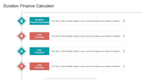 Duration Finance Calculator In Powerpoint And Google Slides Cpb