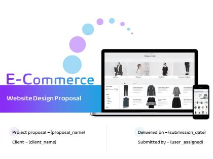 E commerce website design proposal powerpoint presentation slides