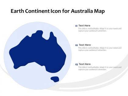 Earth continent icon for australia map