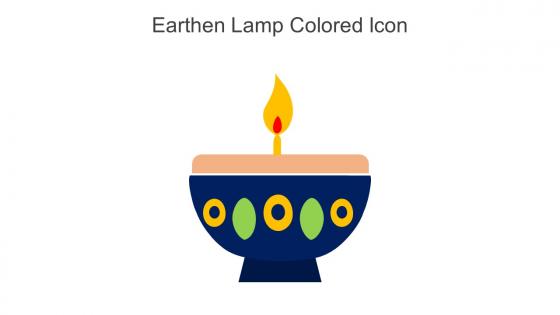 Earthen Lamp Colored Icon In Powerpoint Pptx Png And Editable Eps Format