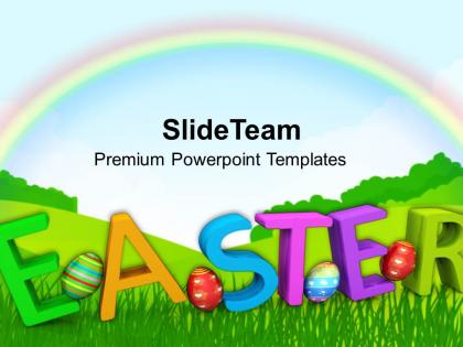 Easter holiday holy of christians powerpoint templates ppt backgrounds for slides