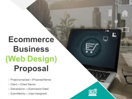 Ecommerce business web design proposal powerpoint presentation slides