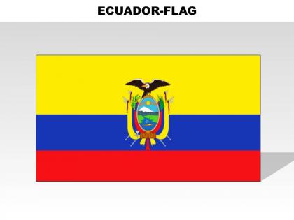 Ecuador country powerpoint flags