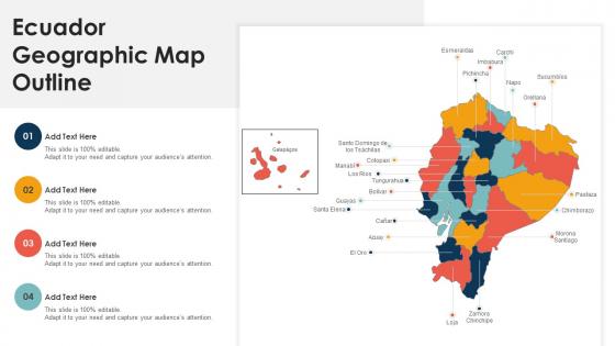 Ecuador Geographic Map Outline