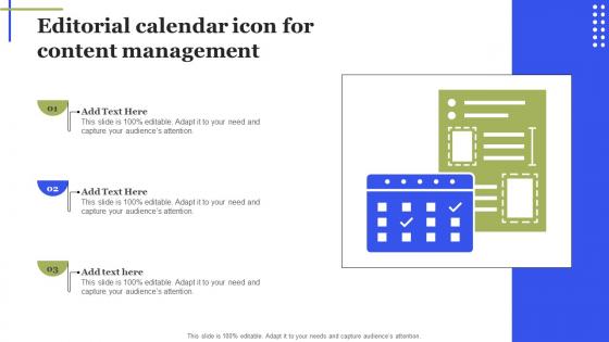 Editorial Calendar Icon For Content Management