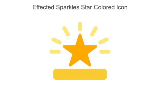 Effected Sparkles Star Colored Icon In Powerpoint Pptx Png And Editable Eps Format