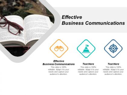 Effective business communications ppt powerpoint presentation slides example cpb