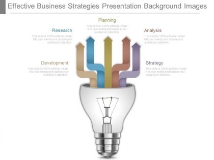 Effective business strategies presentation background images