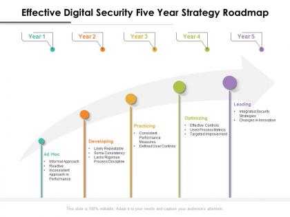 Effective digital security five year strategy roadmap