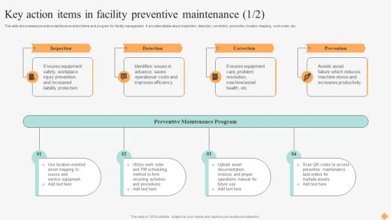 Effective Facility Management Key Action Items In Facility Preventive Maintenance