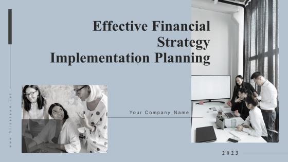 Effective Financial Strategy Implementation Planning MKT CD