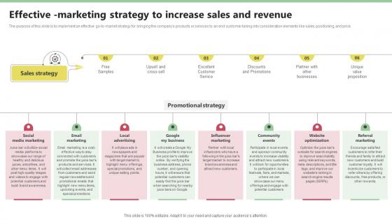 Effective Marketing Strategy To Increase Sales Nekter Juice And Shakes Bar Business Plan Sample BP SS