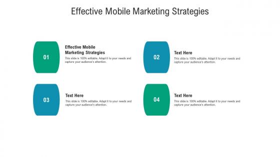 Effective mobile marketing strategies ppt powerpoint presentation portfolio mockup cpb