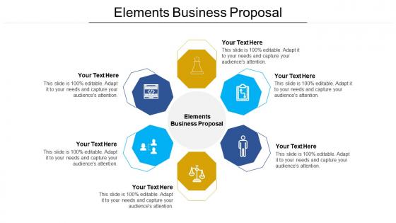 Elements business proposal ppt powerpoint presentation portfolio pictures cpb