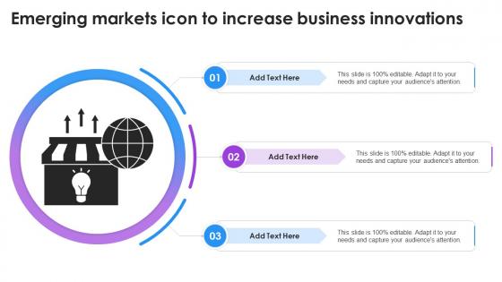 Emerging Markets Icon To Increase Business Innovations