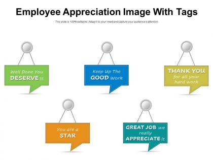 Employee appreciation image with tags