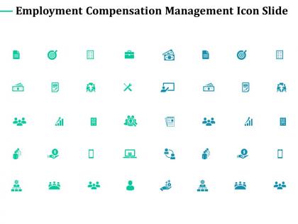 Employment compensation management icon slide growth arrow c401 ppt powerpoint styles