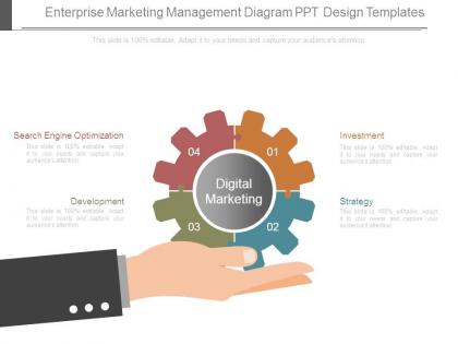 Enterprise marketing management diagram ppt design templates