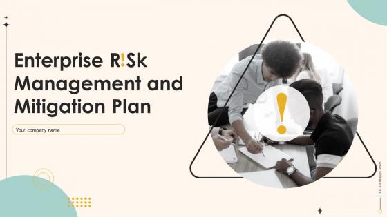 Enterprise Risk Management And Mitigation Plan Powerpoint Presentation Slides