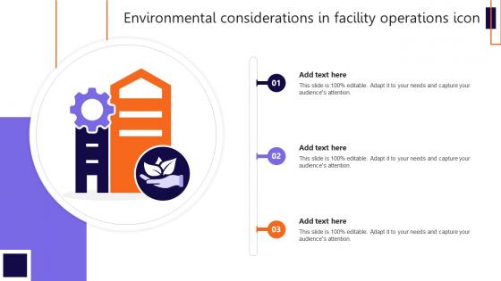 Environmental Considerations In Facility Operations Icon