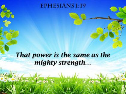 Ephesians 1 19 that power is the same powerpoint church sermon