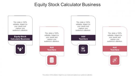 Equity Stock Calculator Business In Powerpoint And Google Slides Cpb