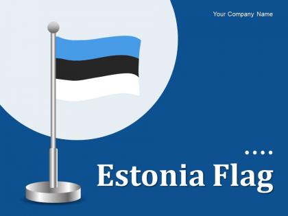 Estonia Flag Fingerprint Marker Hexagonal Historical Monument Individual