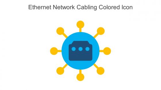 Ethernet Network Cabling Colored Icon In Powerpoint Pptx Png And Editable Eps Format