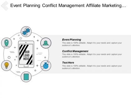 Event planning conflict management affiliate marketing customer acquisition cpb