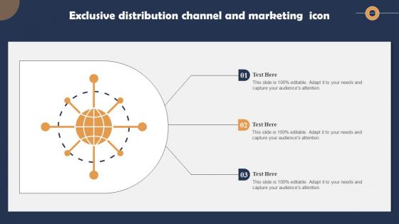 Exclusive Distribution Channel And Marketing Icon