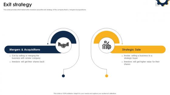 Exit Strategy Automobile Manufacturing Firm Investor Funding