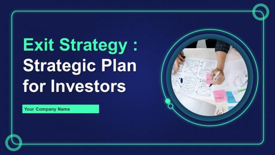 Exit Strategy Strategic Plan For Investors Strategy CD