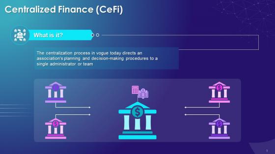 Exploring Centralized And Decentralized Finance Training Ppt