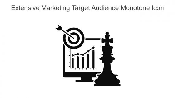 Extensive Marketing Target Audience Monotone Icon In Powerpoint Pptx Png And Editable Eps Format