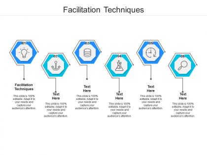 Facilitation techniques ppt powerpoint presentation inspiration slide download cpb