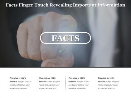 Facts finger touch revealing important information