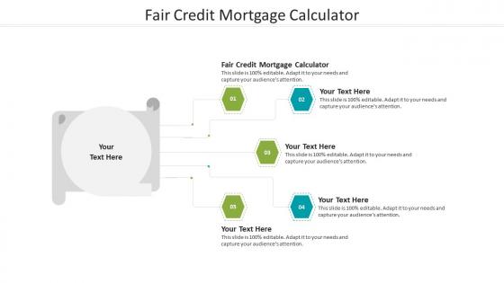 Fair credit mortgage calculator ppt powerpoint presentation show clipart images cpb