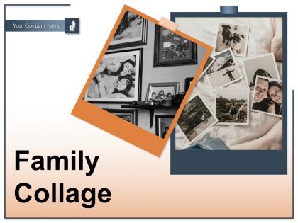 Family Collage Photographs Pictures Frames Album Several Depicting