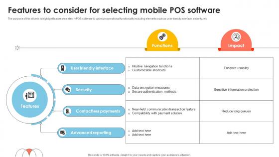 Features To Consider For Selecting Mobile POS Software