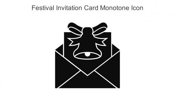 Festival Invitation Card Monotone Icon In Powerpoint Pptx Png And Editable Eps Format