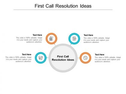 First call resolution ideas ppt powerpoint presentation file microsoft cpb