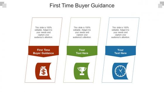 First time buyer guidance ppt powerpoint presentation professional model cpb