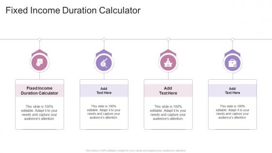 Fixed Income Duration Calculator In Powerpoint And Google Slides Cpb