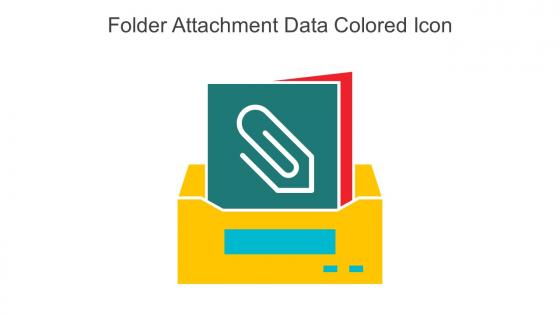 Folder Attachment Data Colored Icon In Powerpoint Pptx Png And Editable Eps Format