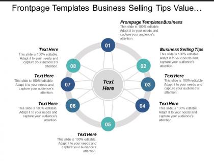 Frontpage templates business business selling tips value proposition cpb