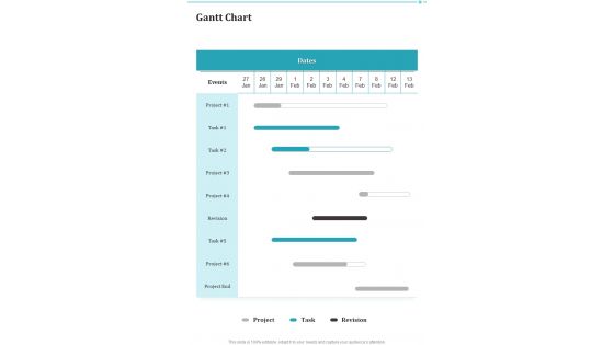 Gantt Chart Business Purchasing Proposal Template One Pager Sample Example Document